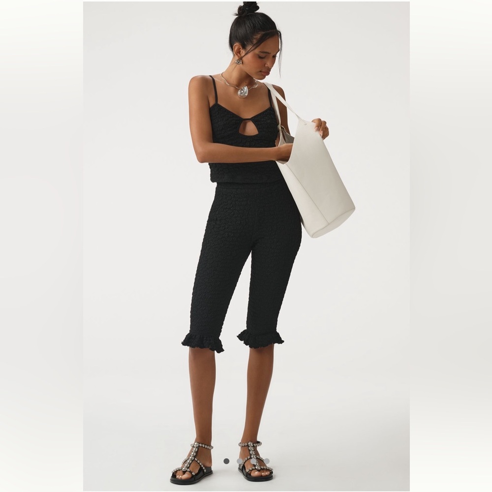 Anthropologie Popcorn Knit Capri Pants - Size S